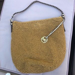 Michael Kors Woven Hemp Tote Bag